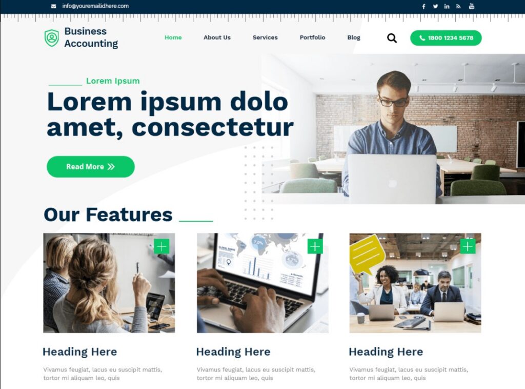 Temas para contabilidade Business Accounting By luzuk Themes 