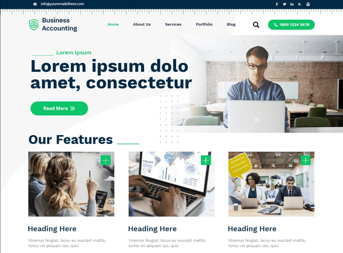 Temas para contabilidade: templates WordPress gratuitos