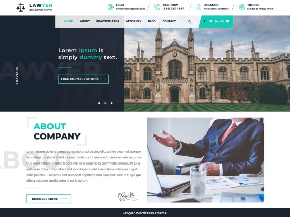 lawyer-lite Template para site advocacia